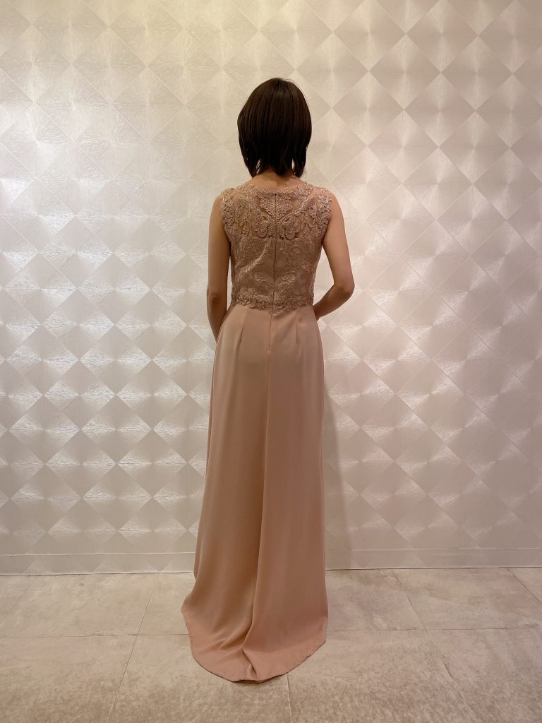 TADASHI SHOJI ピンクレースロングドレス | 結婚式・パーティードレス