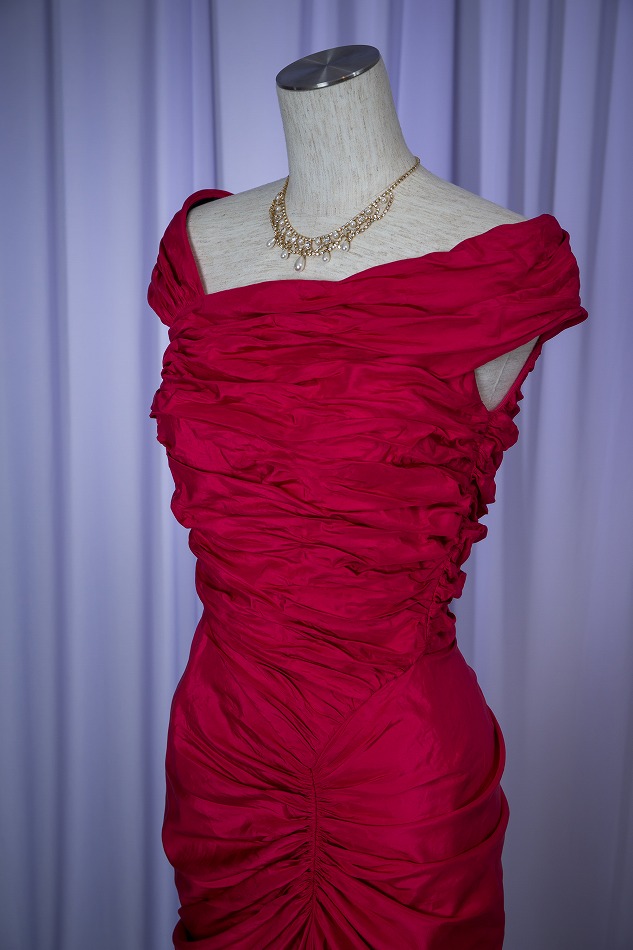 TADASHI SHOJI 赤ロングドレス | 結婚式・パーティードレスレンタル 