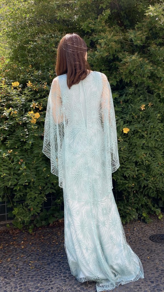 TADASHI SHOJI コンフィグリーンロングドレス | 結婚式・パーティー