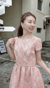 PRADA プラダ フローラルピンクドレス