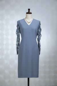 EPOCA エポカ アイスブルー（長袖）ドレス