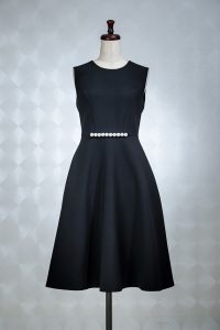 YOKO CHAN ヨーコチャン ブラック（ウエストパール）ドレス