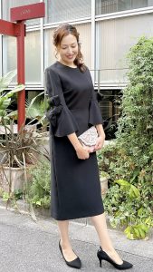 ROKSANDA ロクサンダ ブラック袖リボンドレス