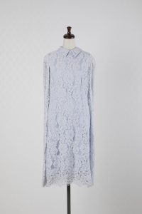 CELFORD　セルフォード　レースケープ(水色)　（衿取り外し）ドレス