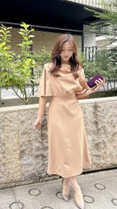 Safiyaa キャメルドレス