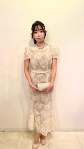 Self-Portrait セルフポートレート　チュールホワイトローズドレス